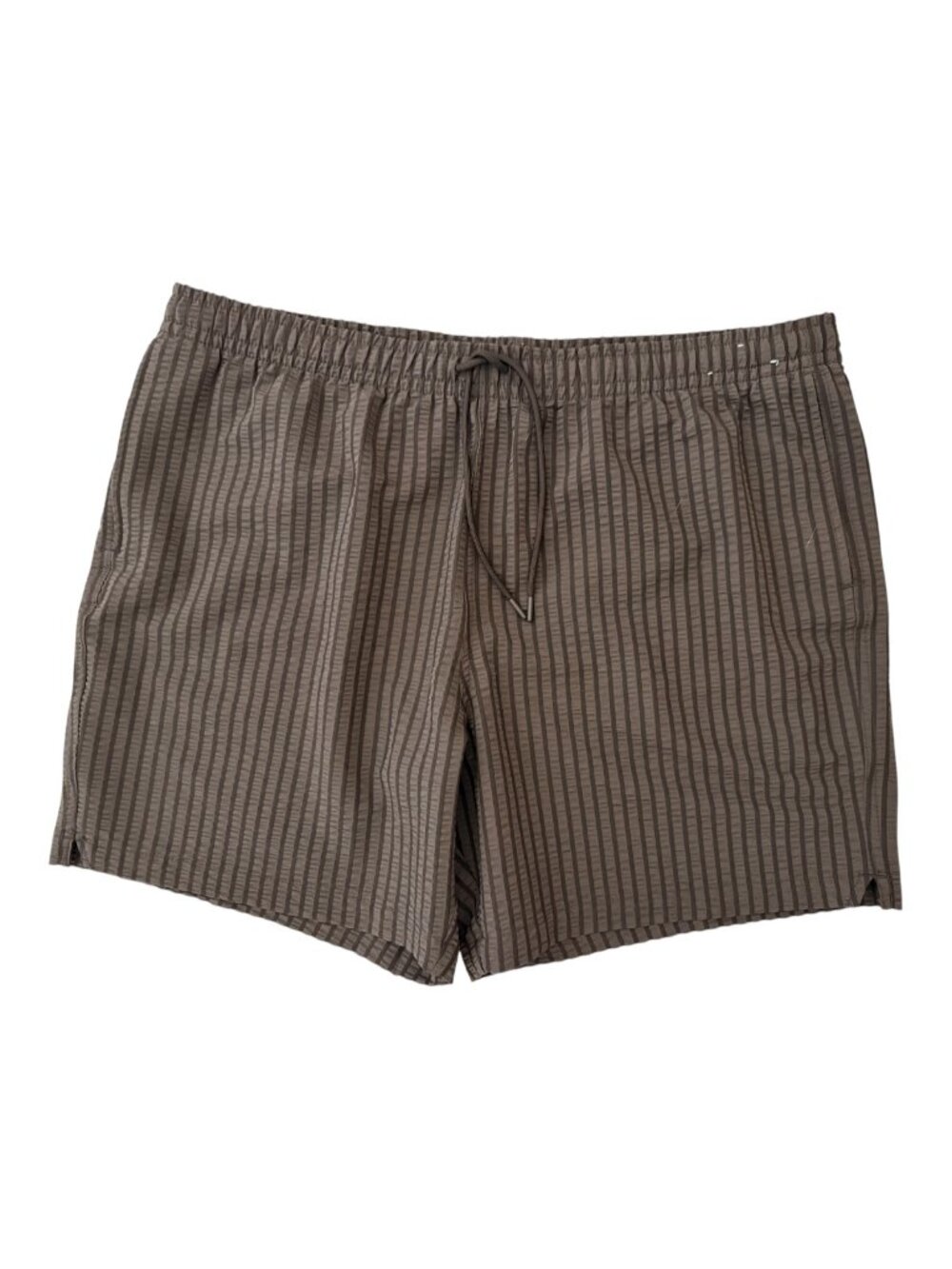 Abercrombie & Fitch Men's Relaxed Stretch Pull-On Swim Shorts Brown Textured XXL